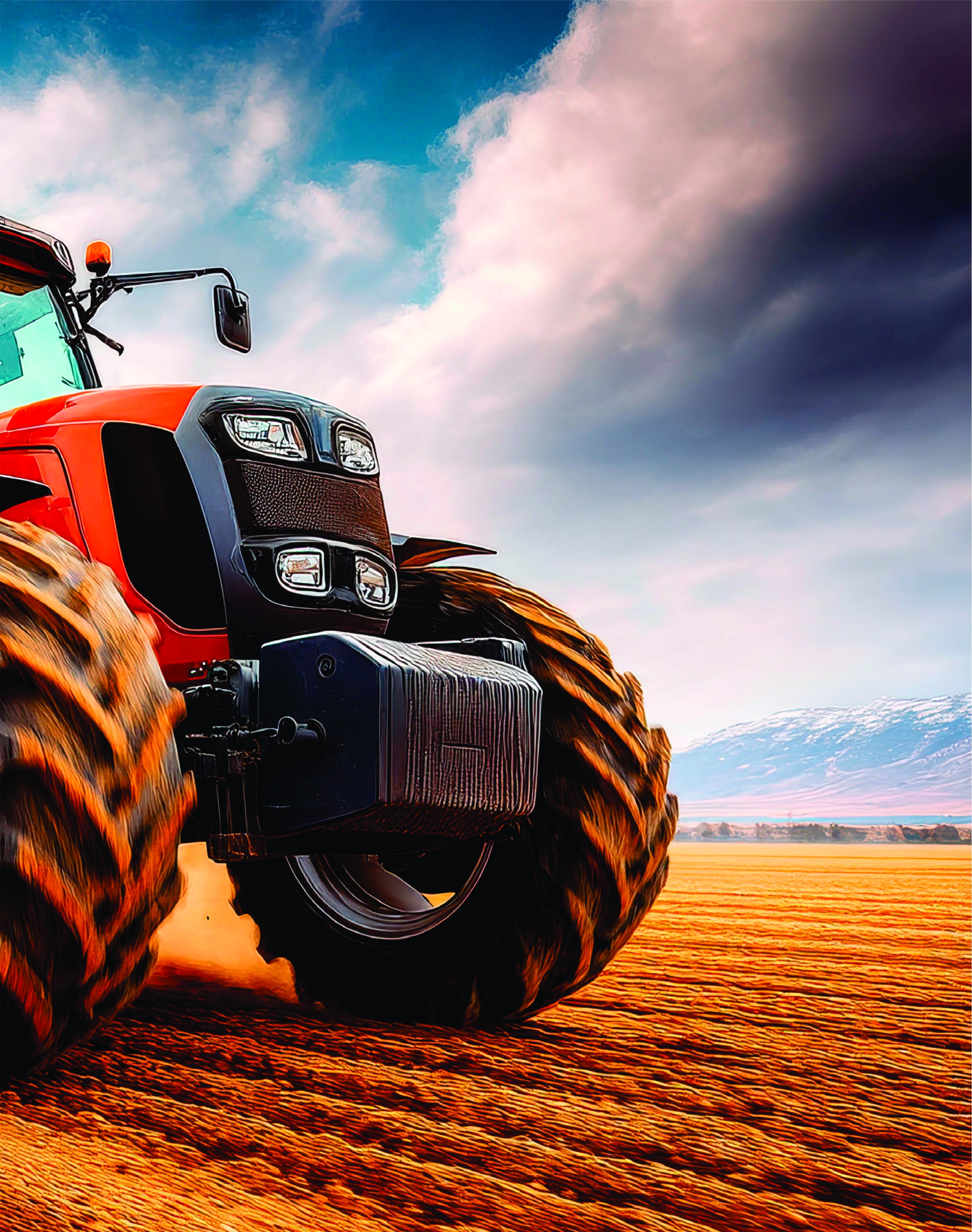 Трактор febi Agriculture в поле